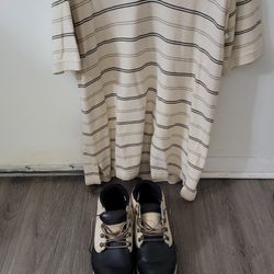 Mens Timberland Boots Size 7 with  Matching Shirt