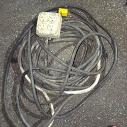 50' heavy duty extension cord with 4 outlets