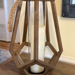 Wood Candle Holder 