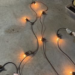 Cafe Lights Outdoor 24 Ft   Incandescent- 4 Strands