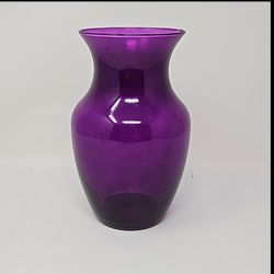 Purple Amethyst Flower Bouquet Tapered Vase 