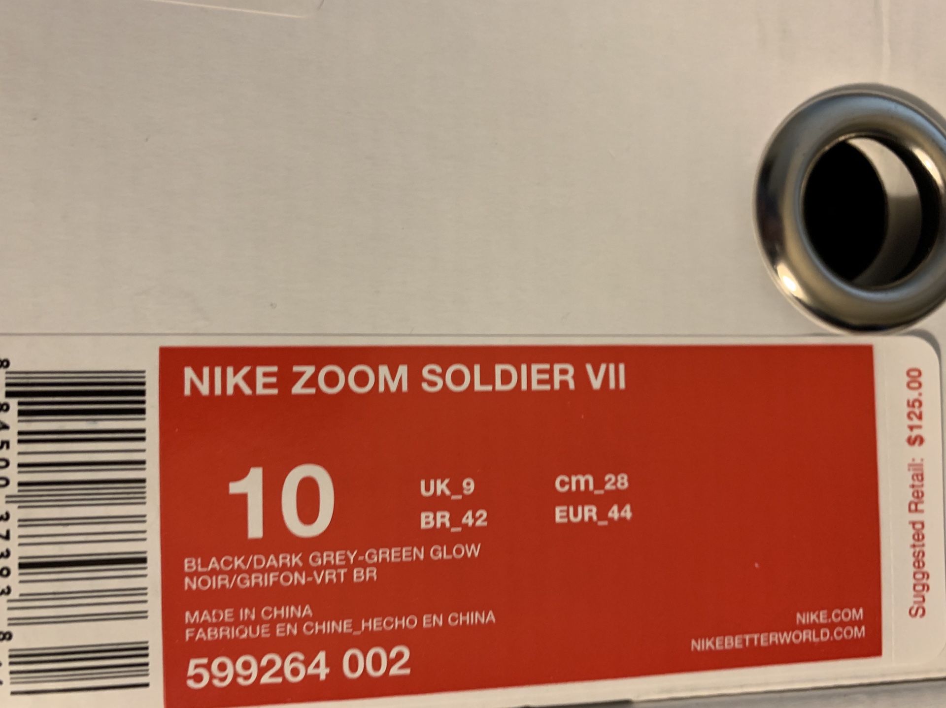 Nike zoom soldier 7. Size 10