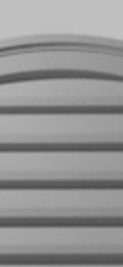 Decorative Half Round Gable Louver Vent