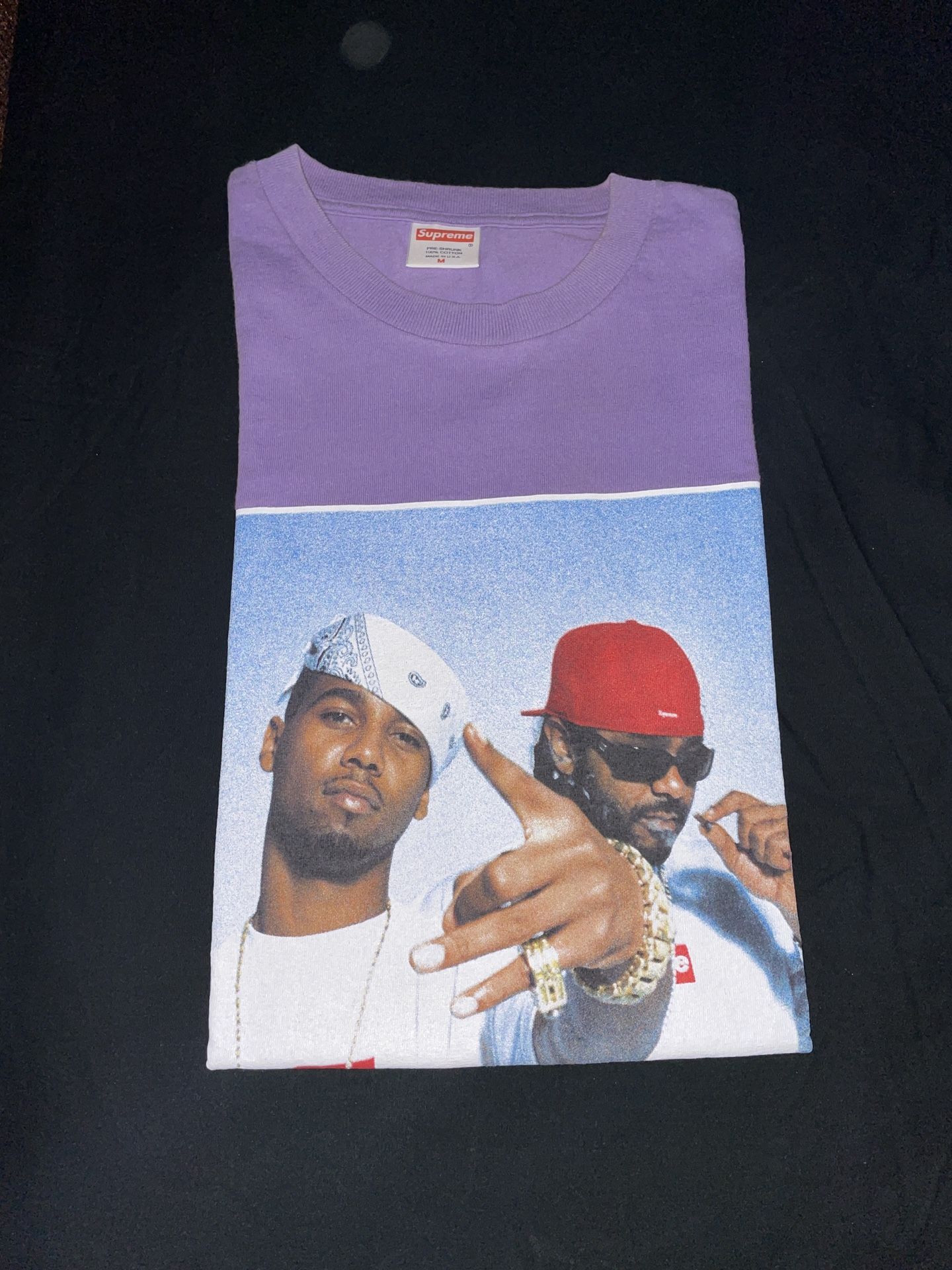 Supreme Dipset Photo Tee Shirt Size Medium Rare Purple Jules Santana Cameron Bape Shark Hoodie Rare Box Logo Nike Off White Air Force Bbc Ice Cream 