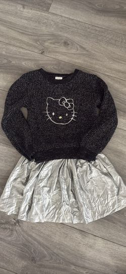 Hello Kitty Outfit- Skirt And Sweater