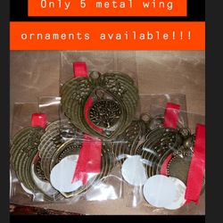 Metal Wing Ornaments 