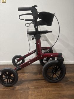 Elenker Foldable Rollator Walker w/ Seat