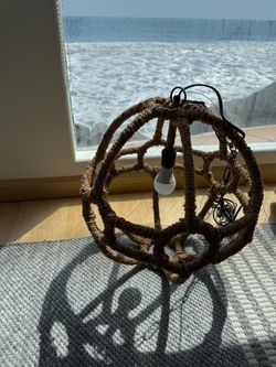 Coastal beach vibe hanging light indoors/outdoors