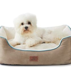 Bedsure Small Dog Bed for Small Dogs

Cats, 20 Inches Rectangle

S(20"X19"X6")