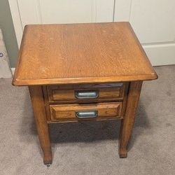 Wood End Table