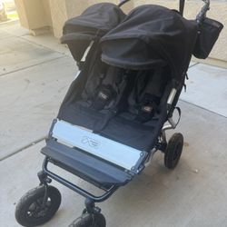 Mountain Buggy Double Stroller in Black
