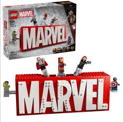 MARVEL Logo & Minifigures