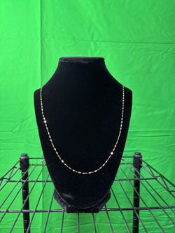 14k Gold Chain Mirror Link
