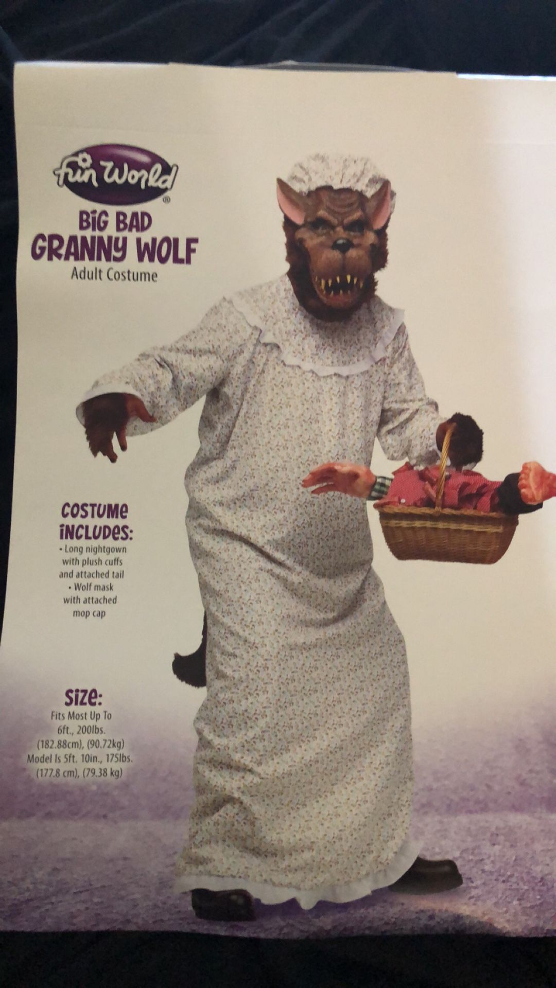 Costume Big Bad Wolf Mens One size