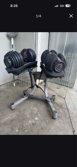 Bowflex weight with stand