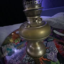 Antique Brass Royo Oil Lamp