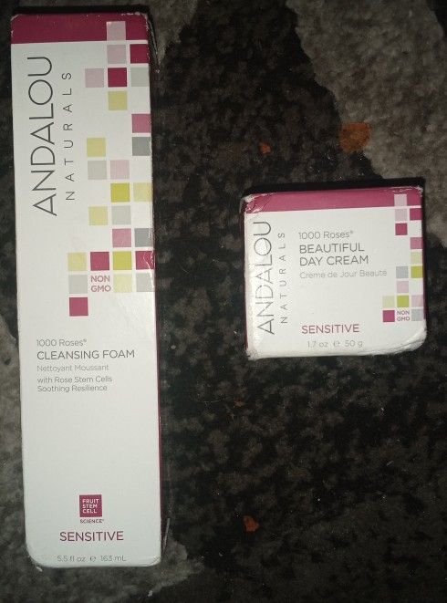 Andalou Naturals - 1000 Roses Cleansing Foam & 1000 Roses Day Cream