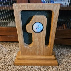 Hole In One Golf Wooden Trophy