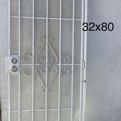 Universal White Steel Security Door