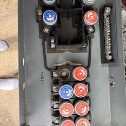 Older Fuse Panel With Resettable Fuses