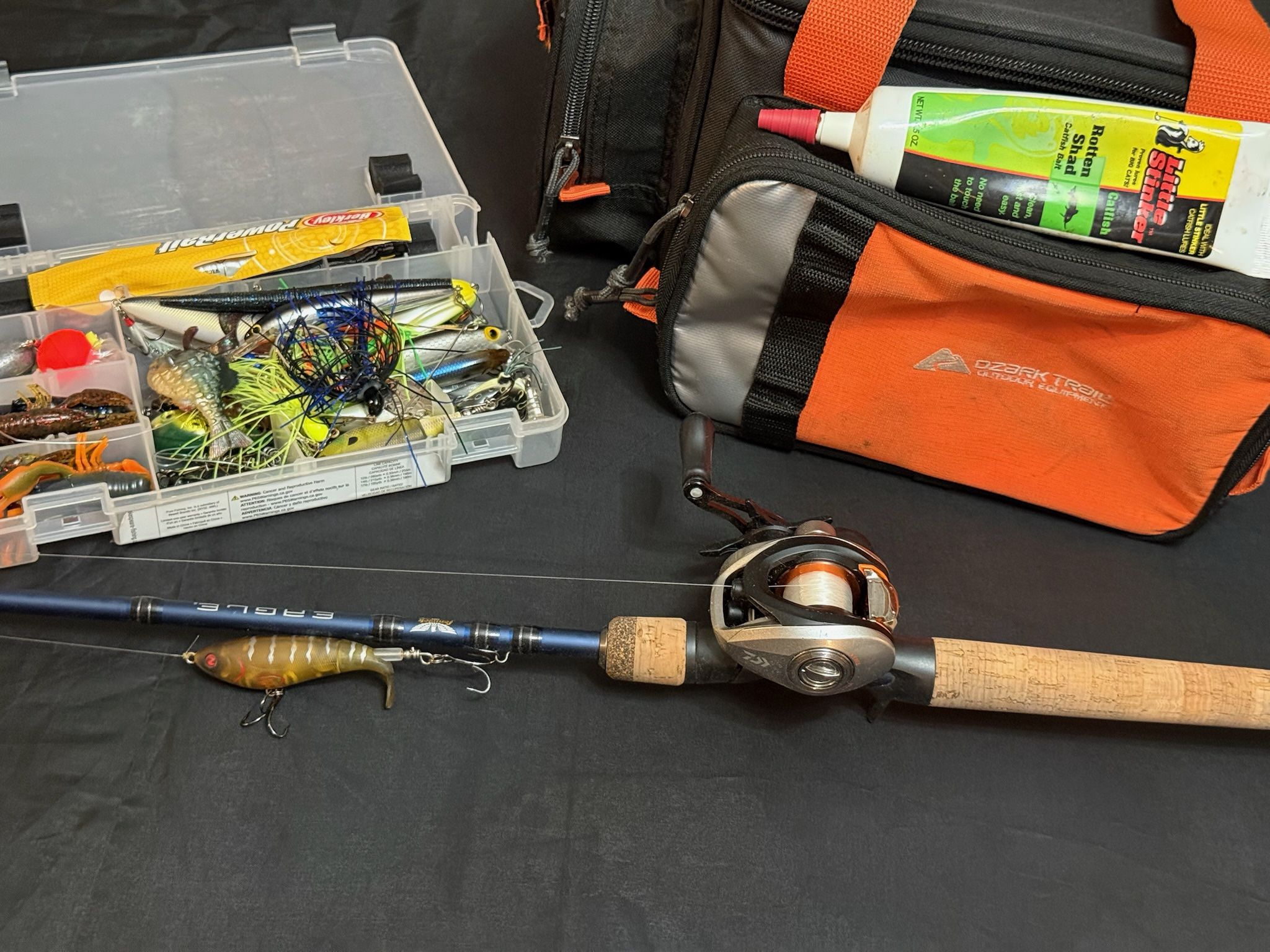 Fenwick Eagle Rod And Reel Mixed Tackle Box 