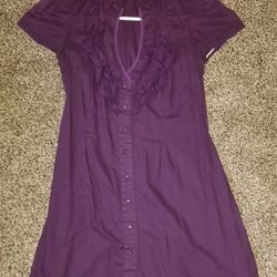 Forever 21 Purple button down shirt, size medium