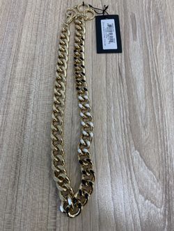 Necklace Chain Gold Tone Design NWT