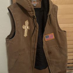 carhartt vest with patches 