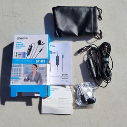 BOYA BY M1 Omni Lavalier Wired Microphone for Canon, DSLR, PC, Smart Phones Podcast Audio Equipment 