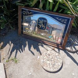 Lowen brown mirror antique