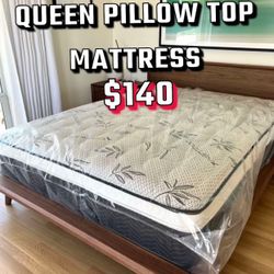 Queen Pillow Top Mattress 