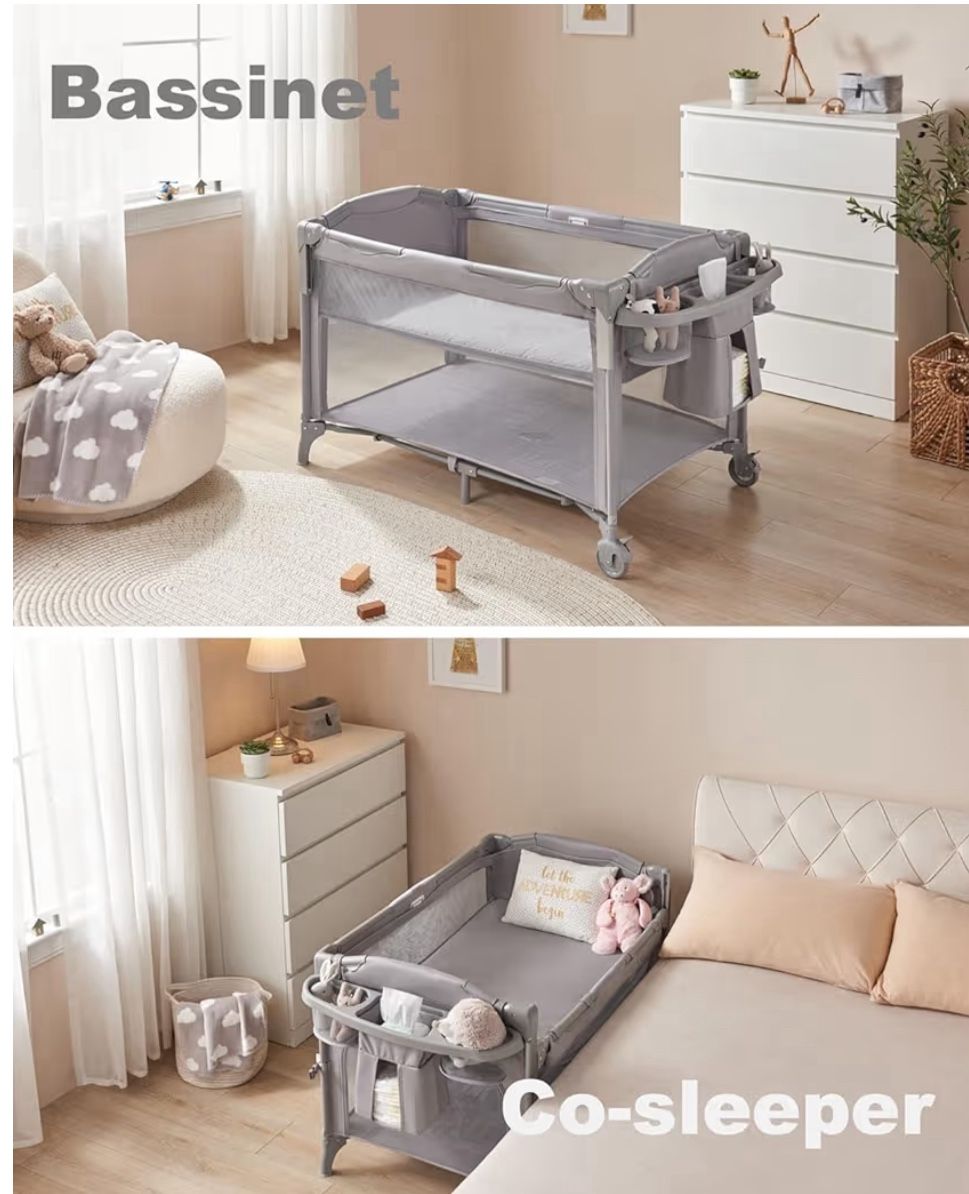 BEKA 4 in 1 Baby Bassinet Bedside Sleeper