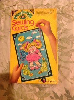 Vintage cabbage patch sewing cards
