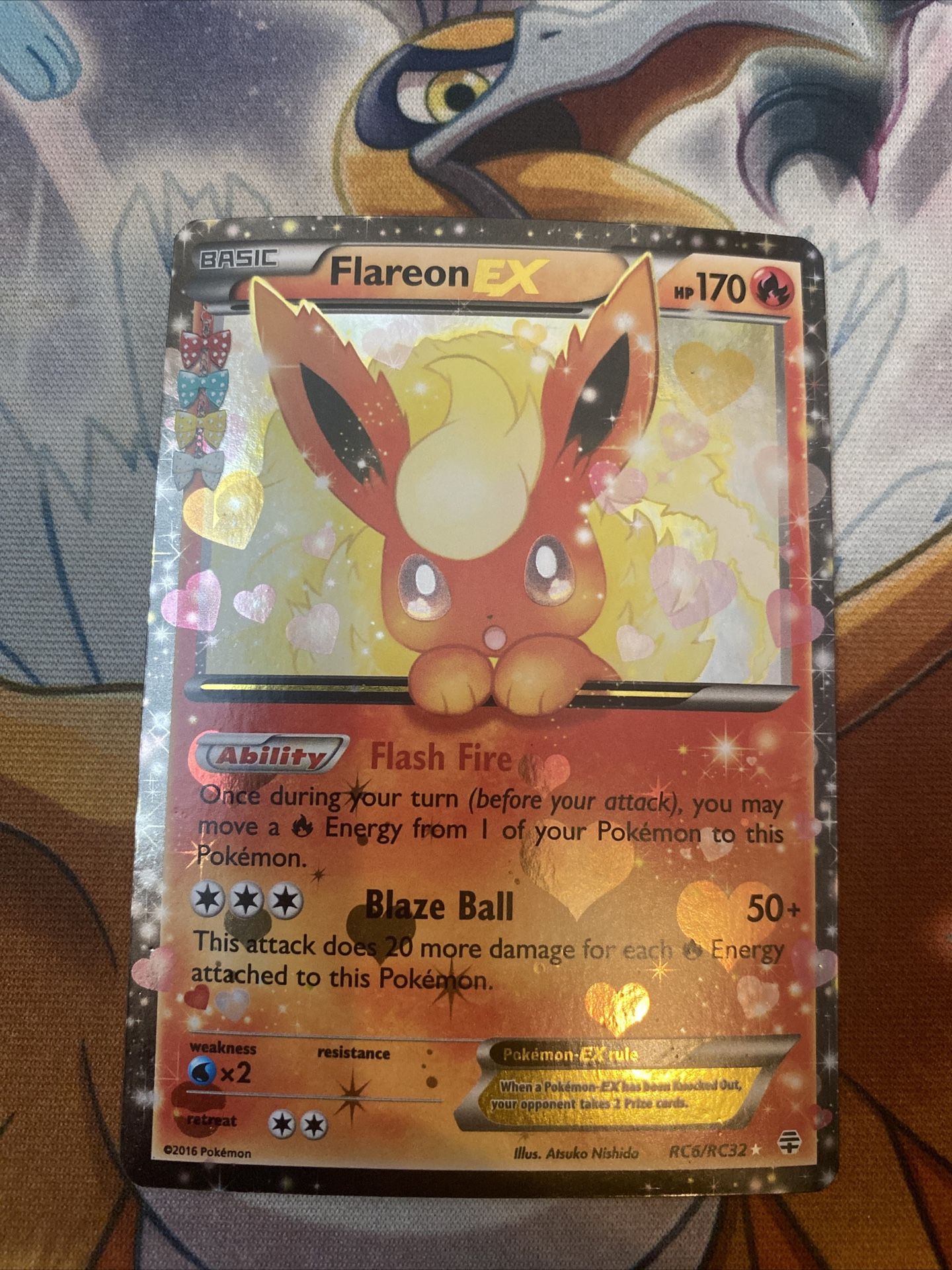 Pokemon Flareon EX RC6/RC32 Generations Holo Rare Radiant Collection 2016 NM/M