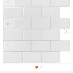 12 in. x 12 in. White Vinyl Subway Peel and Stick Decorative Wall Tile Backsplash (10-Pack)