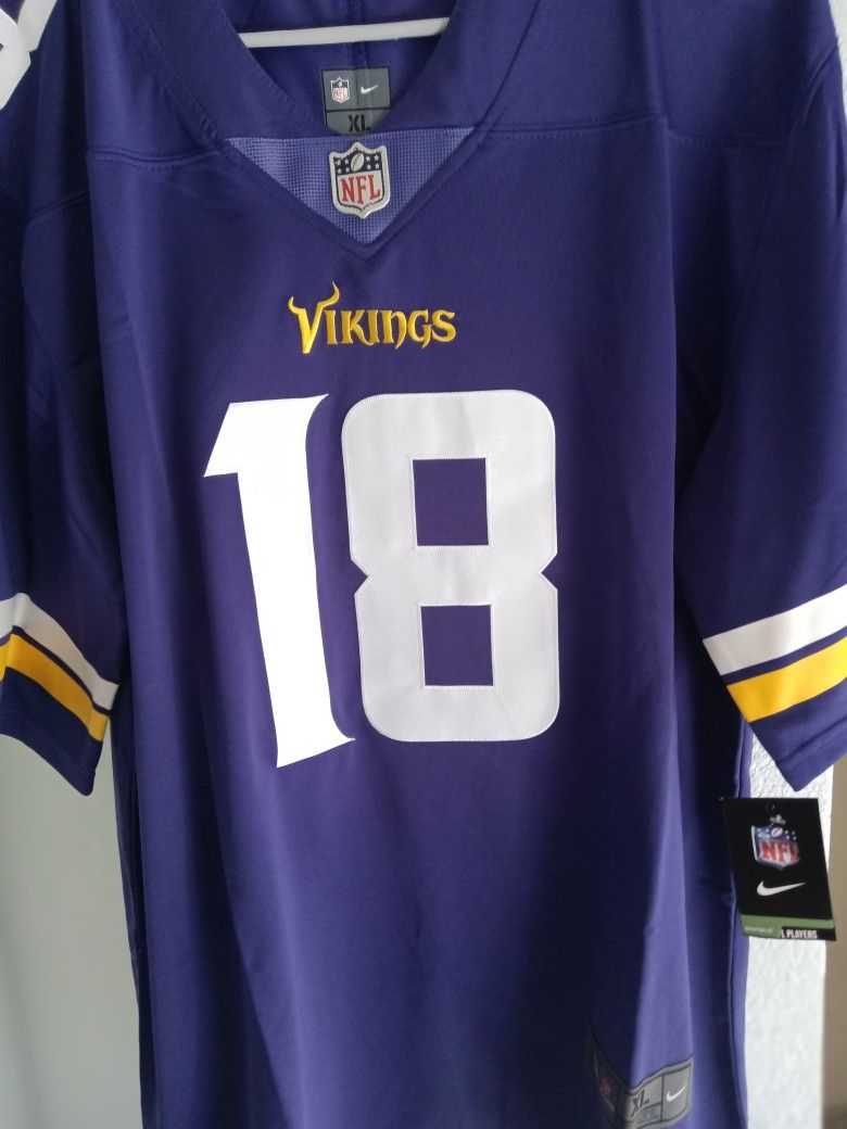 Justin Jefferson Minnesota Vikings Football Jersey/Large