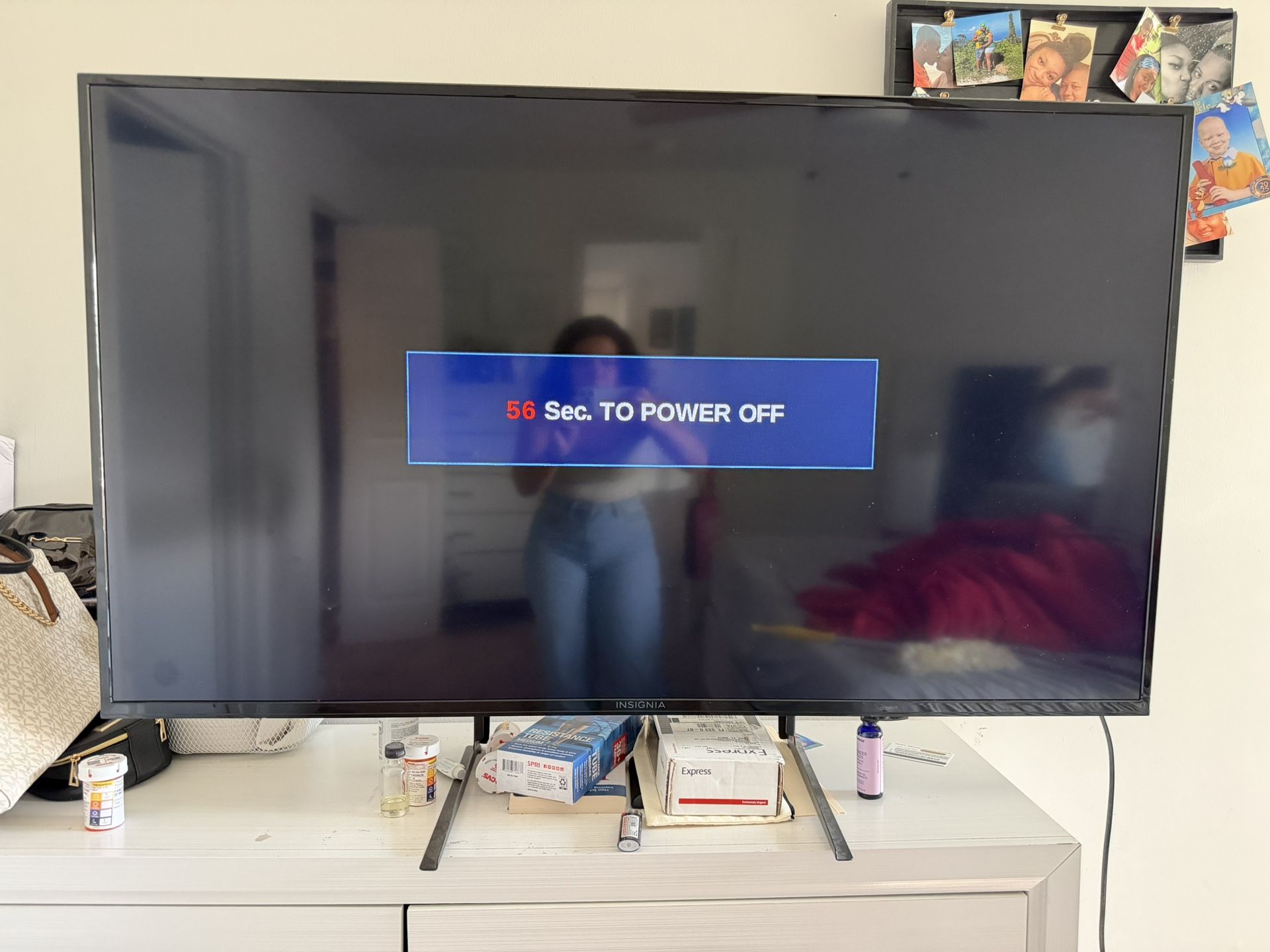 Insignia 55” TV with stand and Remote