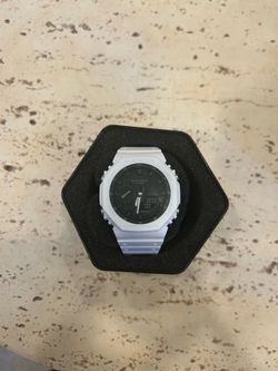 White and black G shock