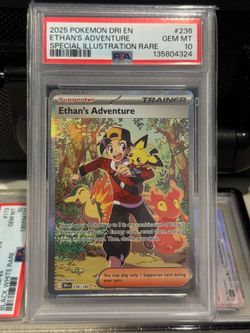 PSA 10 Ethan’s Adventure 236/182 Destined Rivals Special Illustration Rare Pokemon