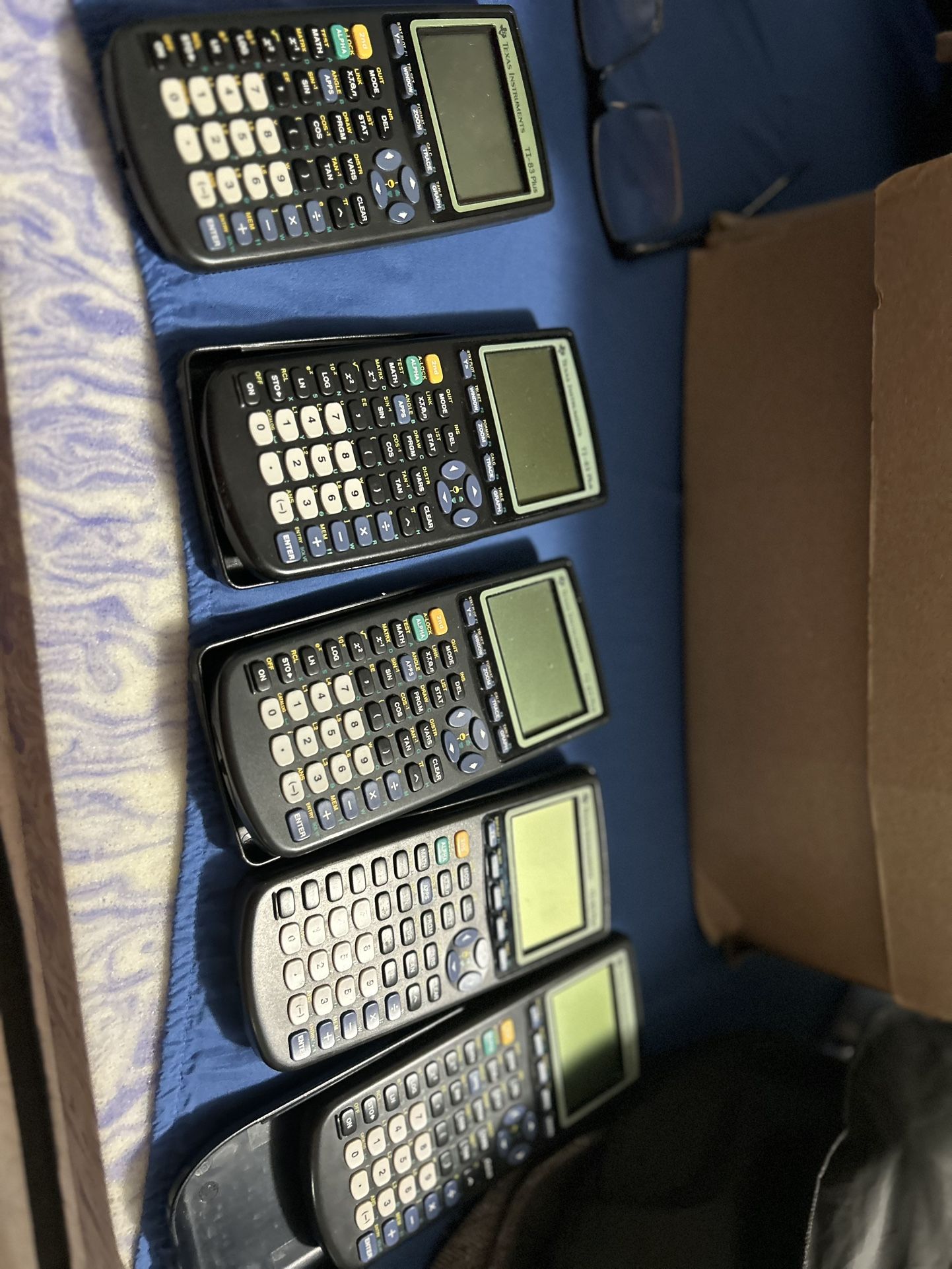 Texas Instruments Ti-83 Plus Graphing Calculator With Case + Batteries