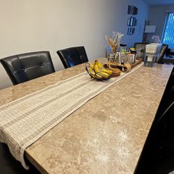 Granite Dining Table and Chairs