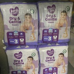 Parent's Choice Dry & Gentle Diapers Size 3, 35 Count