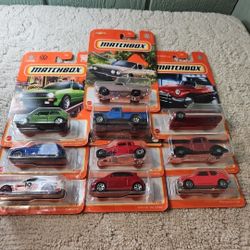 Matchbox (10) Car Lot - Exact Items Pictured No Duplicates