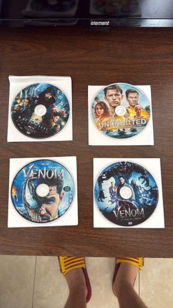 Películas de venom , morbius y uncharted