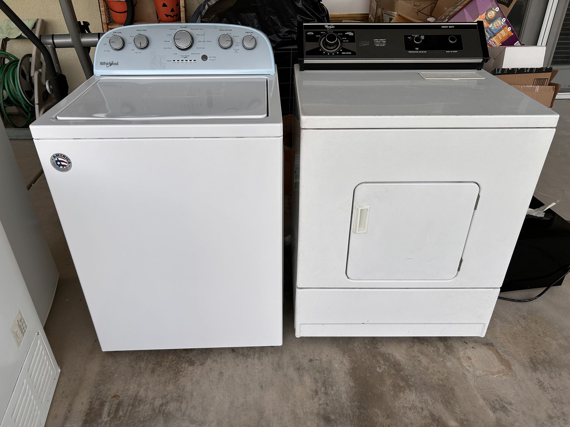 Whirlpool Washer And Gas Dryer.