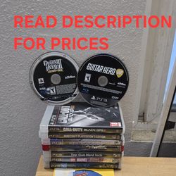 PS3 Games, Firm Price, Great Condition, Read Description For Details