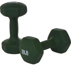 Dumbbell Handweight, 20 lbs, Set of 2