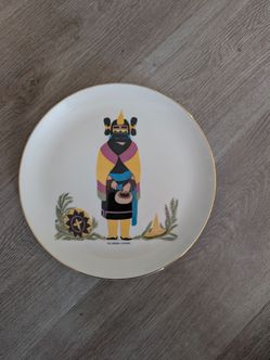 The maiden kachina plate