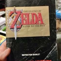 The Legend Of Zelda Instruction Booklet Super Nintendo 