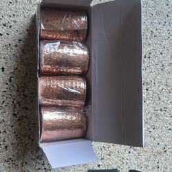 Copper Glass Set 4 pc 